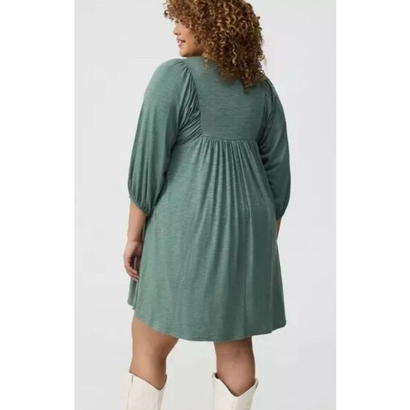 New Torrid Mini Vintage Slub Yoke Dress Size 2 NWT - Picture 2 of 3